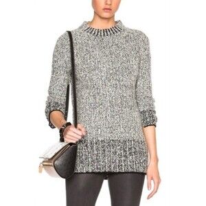 rag & bone Callisto gray wool blend ribbed knit sweater women's size XS